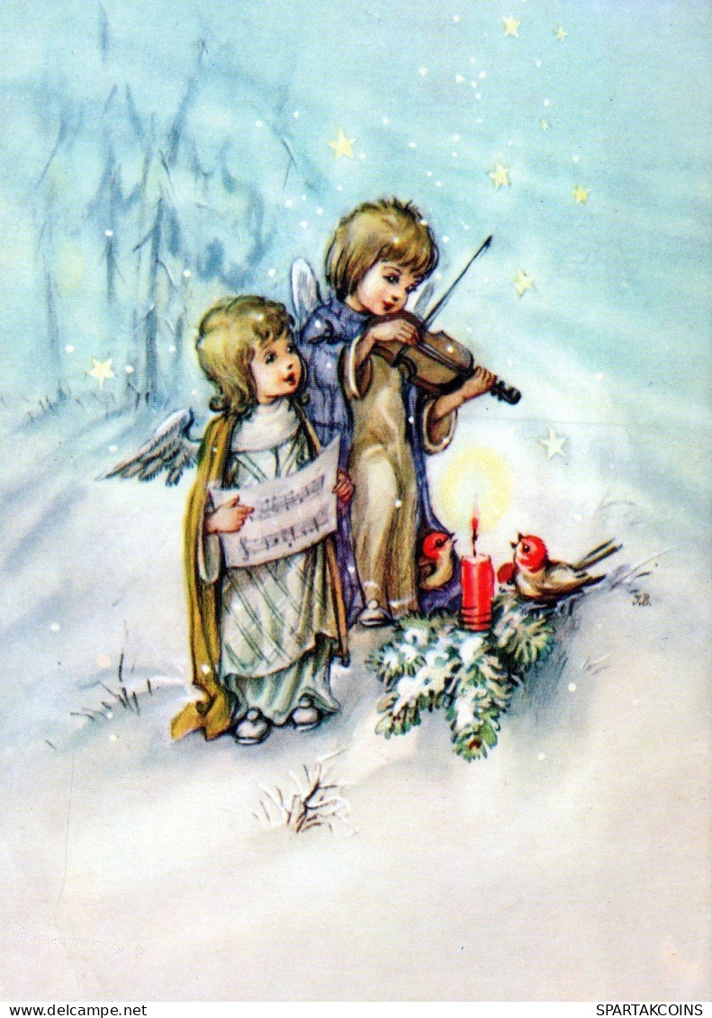 ANGEL CHRISTMAS Holidays Vintage Postcard CPSM #PAH648.GB - Anges