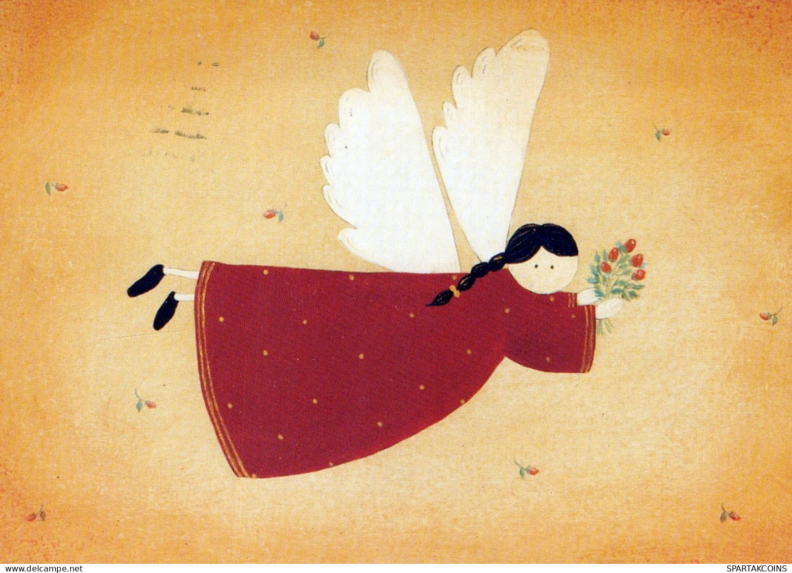 ANGEL CHRISTMAS Holidays Vintage Postcard CPSM #PAH077.GB - Anges