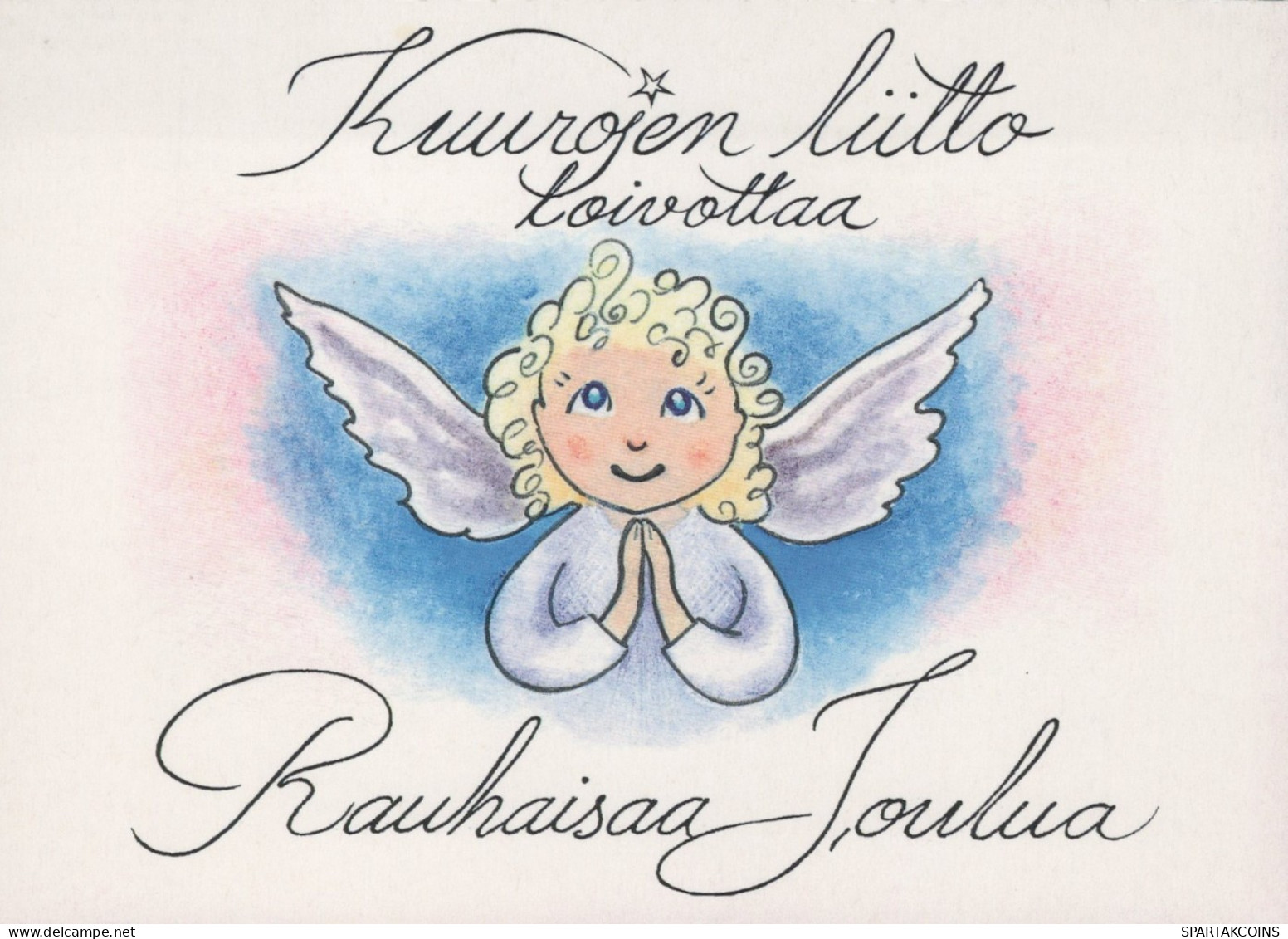 ANGEL CHRISTMAS Holidays Vintage Postcard CPSM #PAH269.GB - Anges