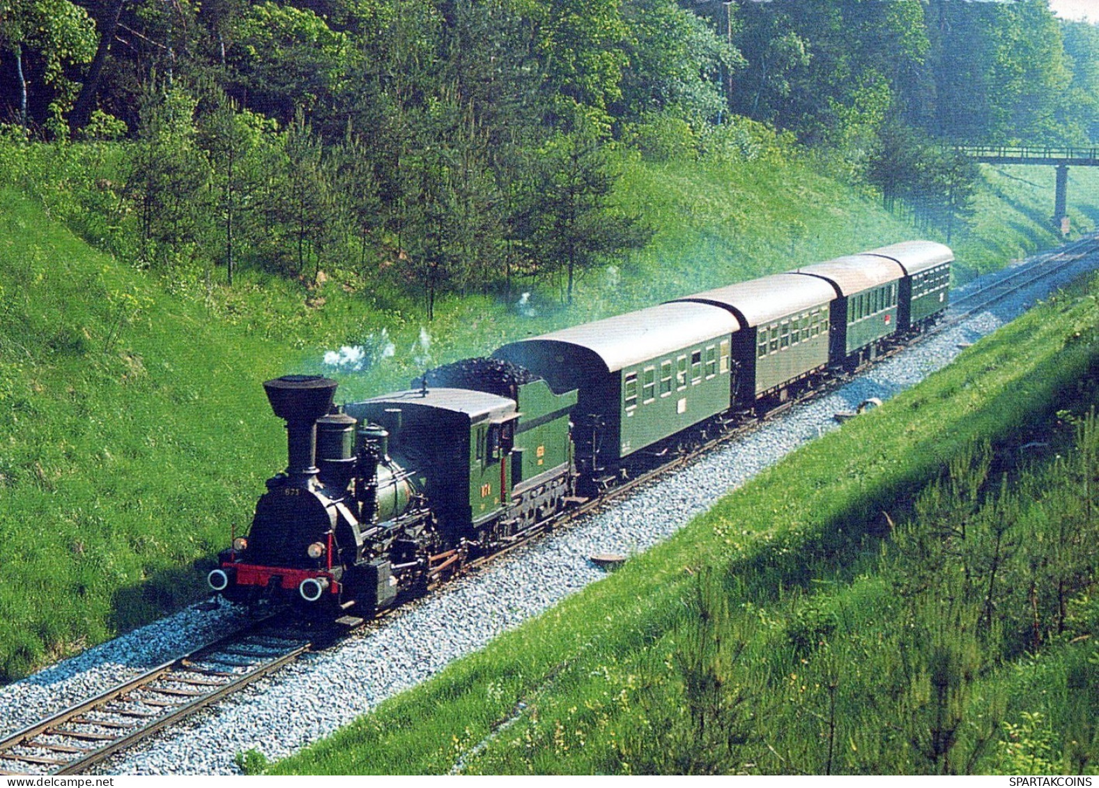 TRAIN RAILWAY Transport Vintage Postcard CPSM #PAA893.GB - Trains