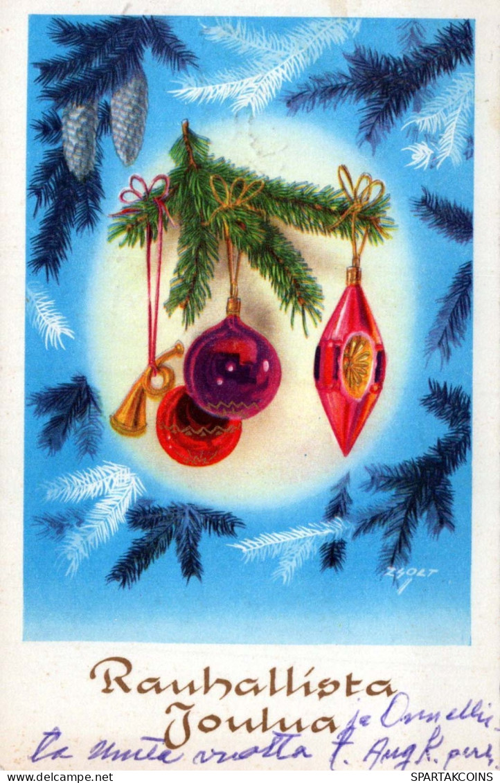 Bonne Année Noël Vintage Carte Postale CPSMPF #PKD494.FR - Nieuwjaar
