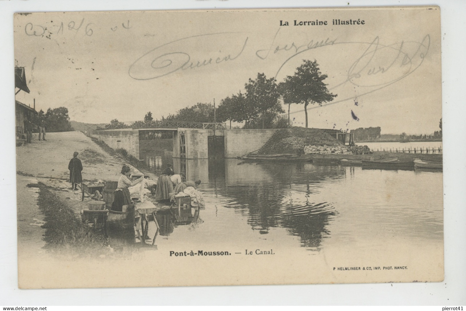 PONT A MOUSSON - Le Canal (lavandières ) - Pont A Mousson