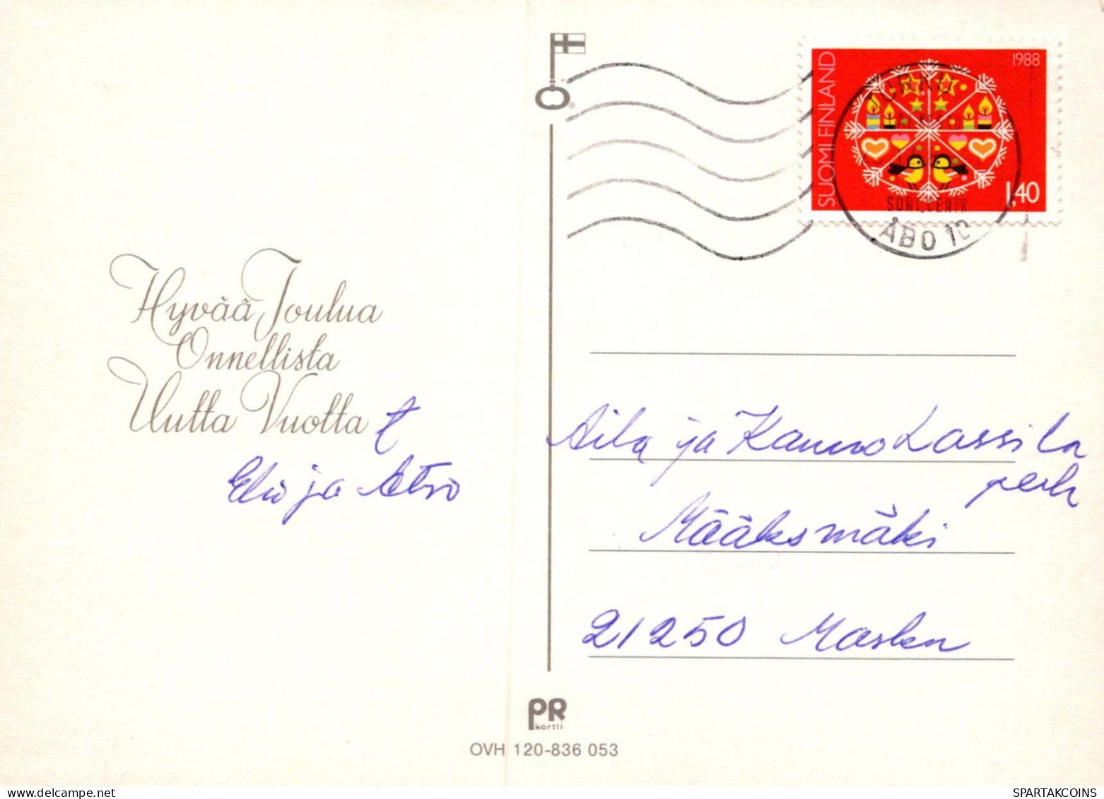 Bonne Année Noël Vintage Carte Postale CPSM #PAV646.FR - Nieuwjaar