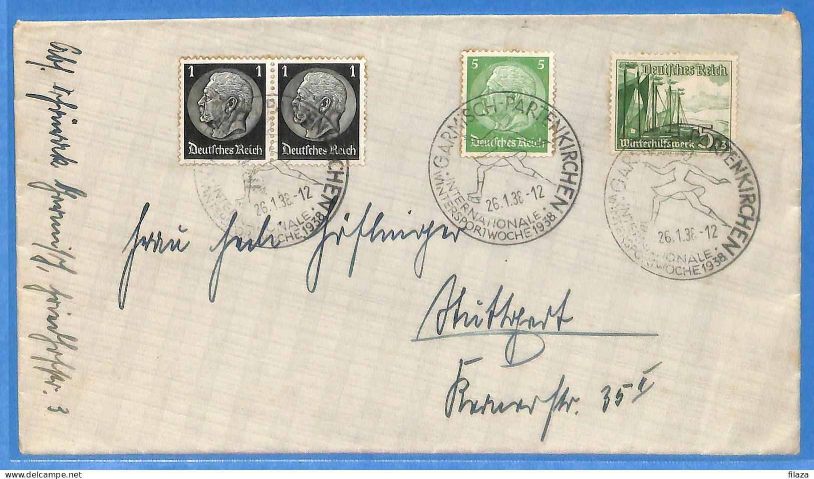 Allemagne Reich 1938 - Lettre De Partenkirchen - G33536 - Cartas & Documentos