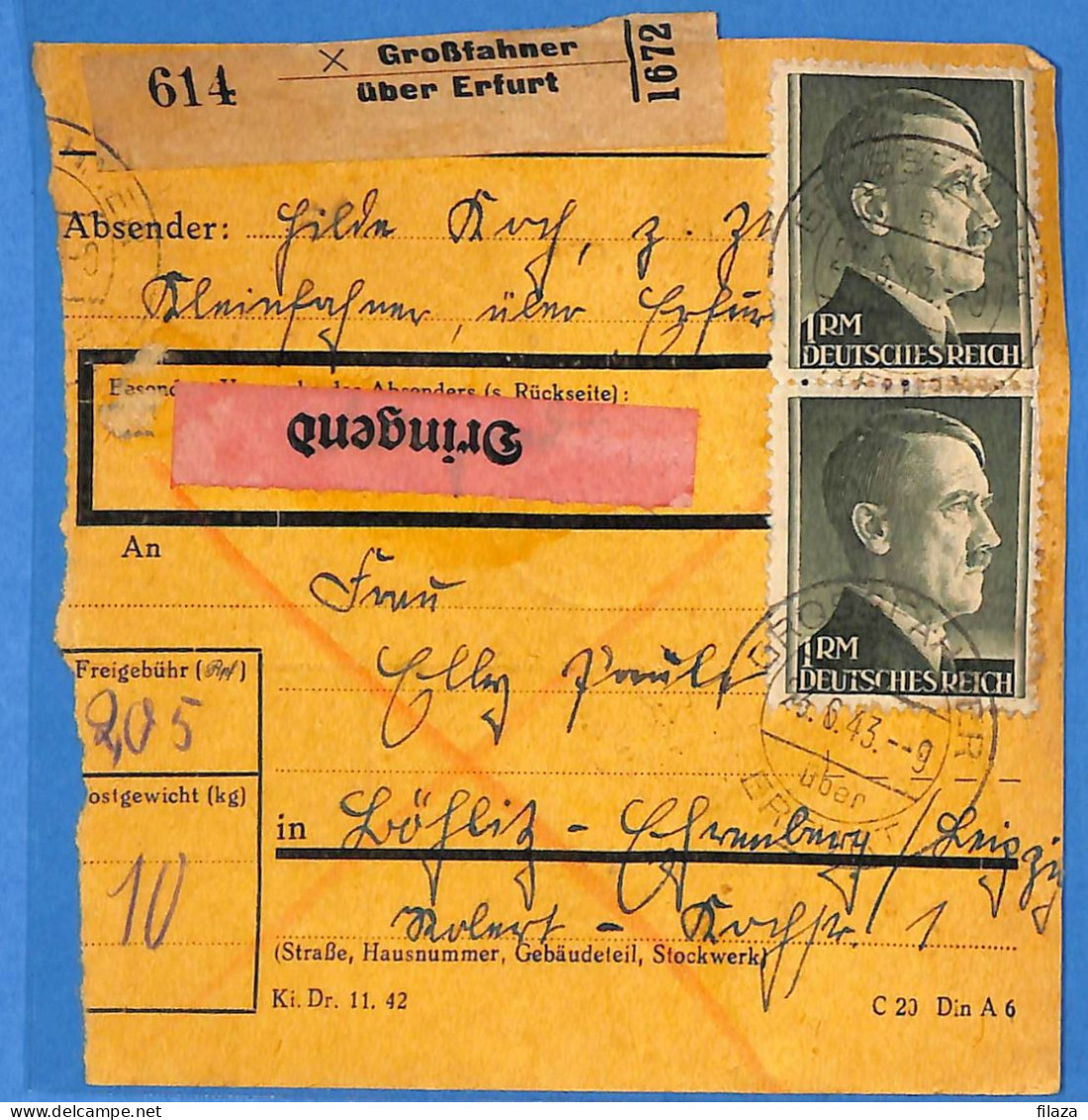 Allemagne Reich 1943 - Carte Postale De Grossfahner - G33505 - Briefe U. Dokumente