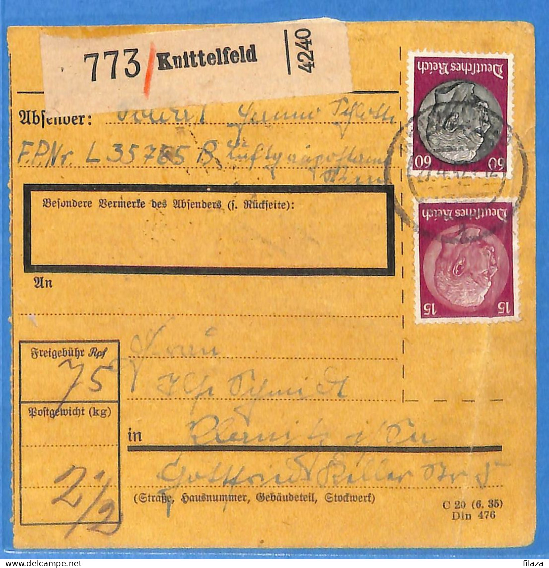 Allemagne Reich 1942 - Carte Postale De Knittelfeld - G33492 - Covers & Documents
