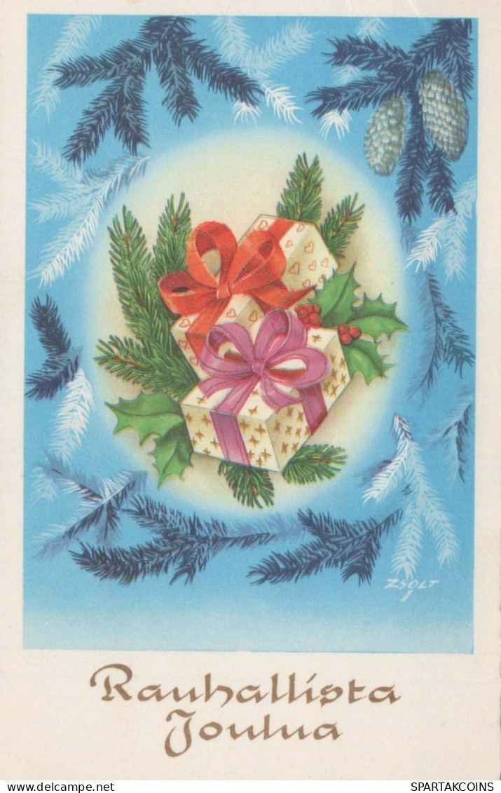 Happy New Year Christmas Vintage Postcard CPSMPF #PKD492.GB - Nouvel An