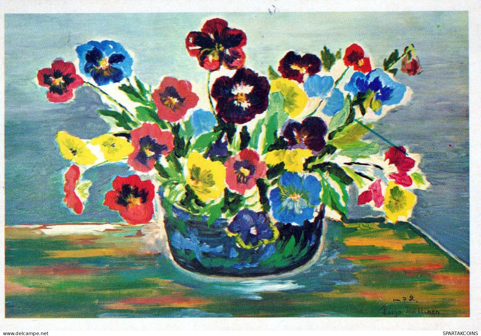 FLOWERS Vintage Postcard CPSM #PBZ879.GB - Flowers