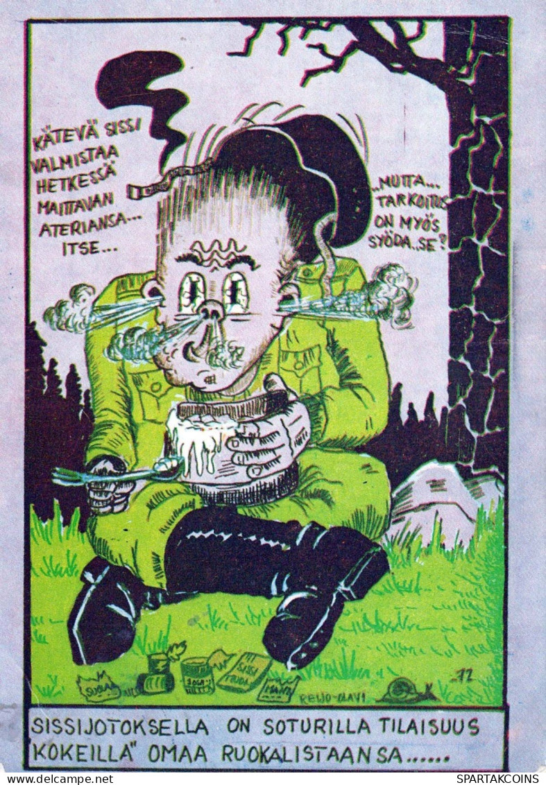 SOLDIERS HUMOUR Militaria Vintage Postcard CPSM #PBV846.GB - Humour
