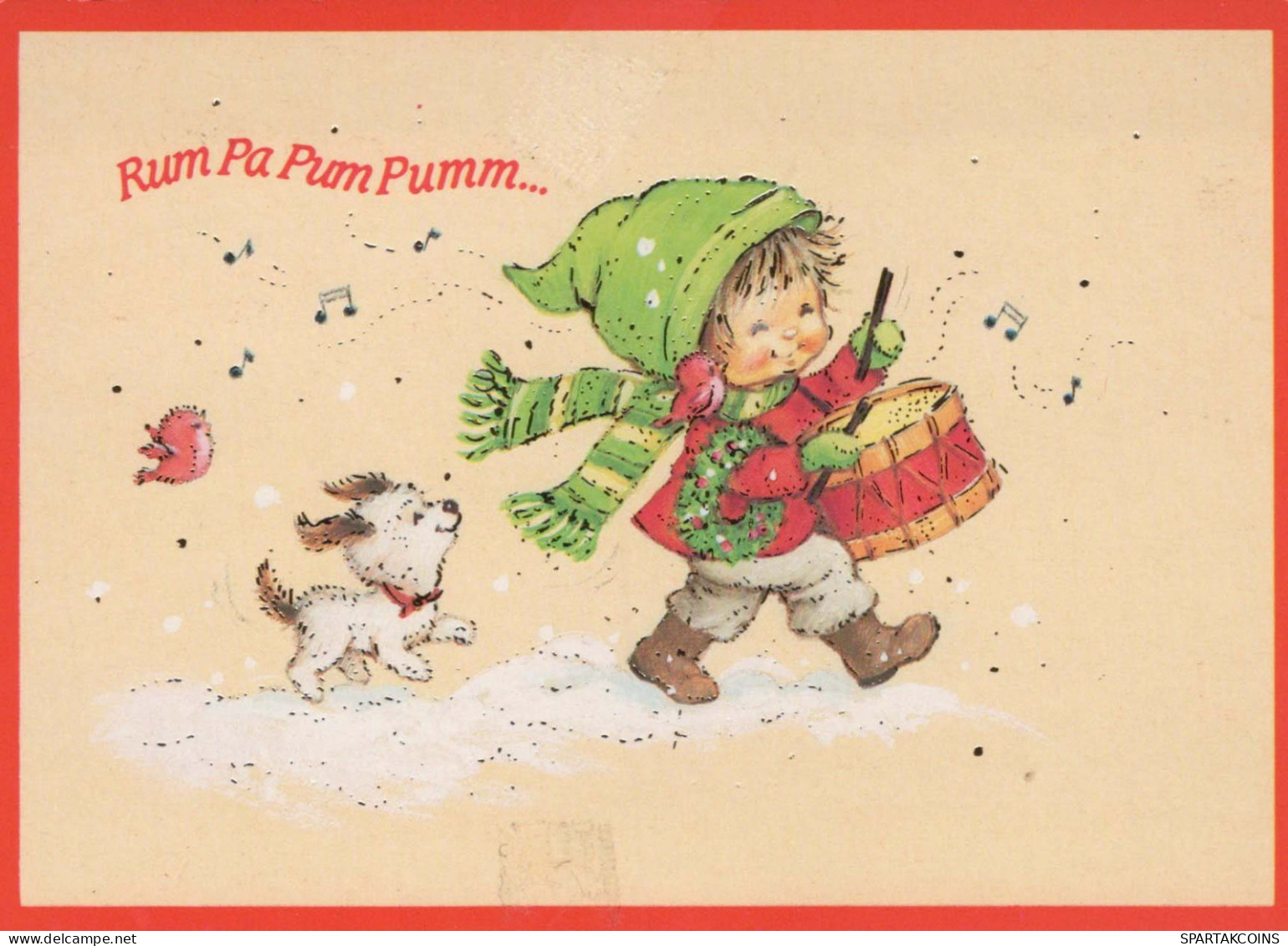 Happy New Year Christmas Children Vintage Postcard CPSM #PBM211.GB - Nouvel An