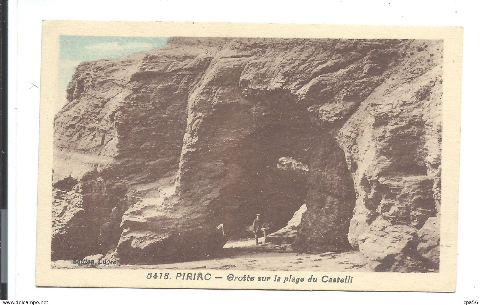 PIRIAC - Grotte Sur La Plage Du Castelli - N°5418 Rivière Bureau - Piriac Sur Mer