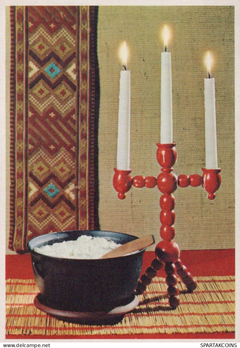 Happy New Year Christmas CANDLE Vintage Postcard CPSM #PAW251.GB - Nouvel An