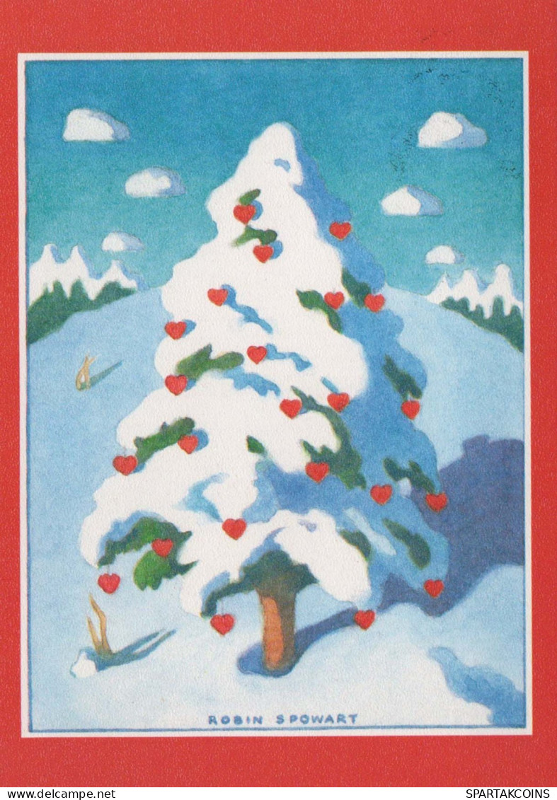 Happy New Year Christmas Vintage Postcard CPSM #PAV216.GB - Nouvel An