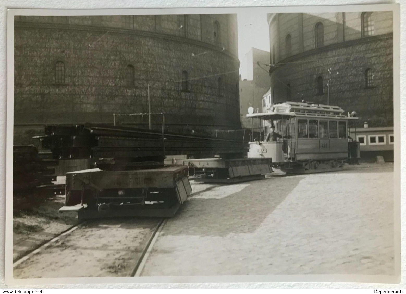 Photo Ancienne - Snapshot - Train - Wagon Pour Le Transport Ferroviaire - Chemin De Fer - Tramway - Chantier - Métier - Trains