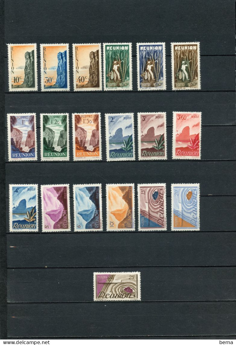 REUNION 262/280  LUXE NEUF SANS CHARNIERE - Unused Stamps