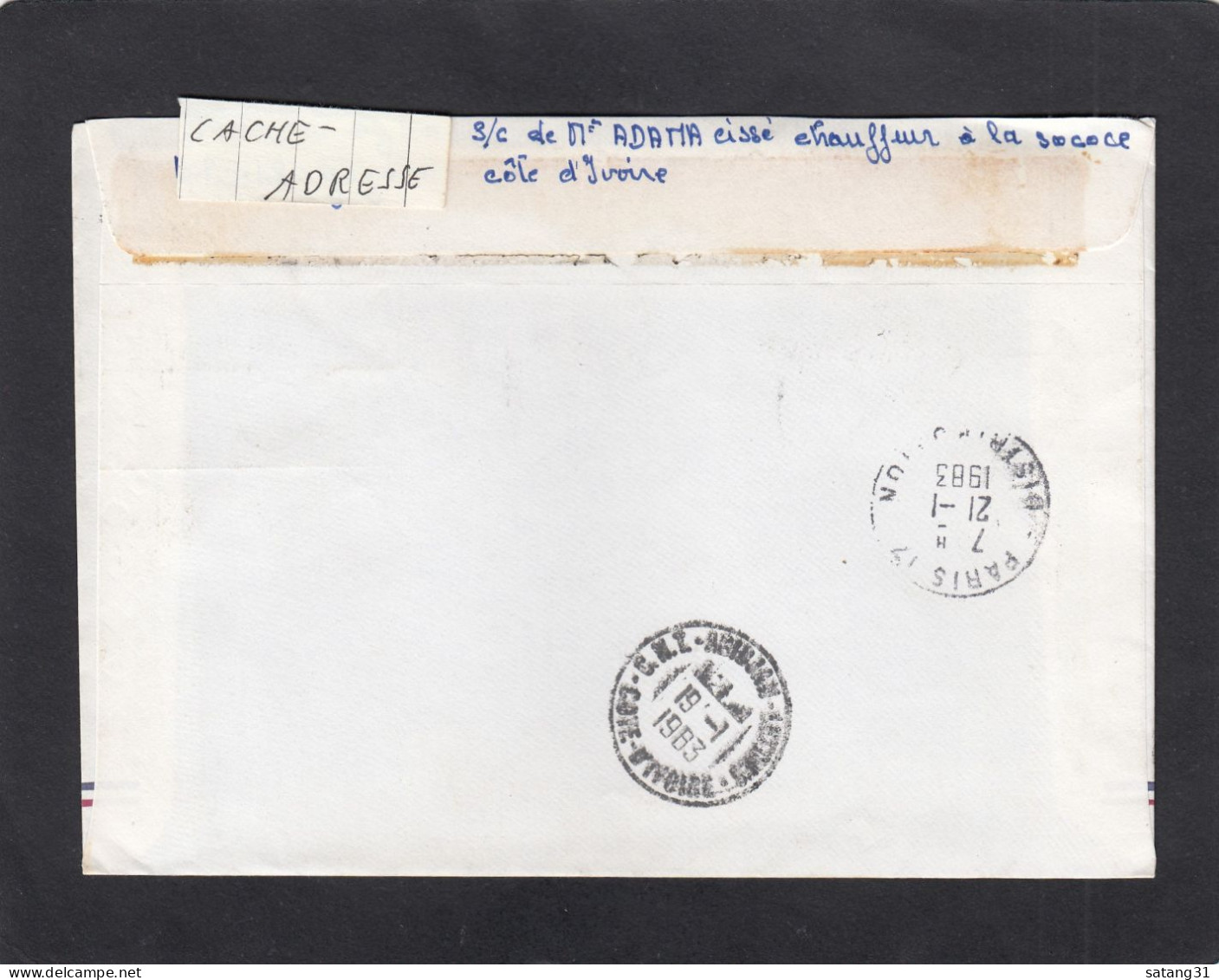 LETTRE RECOMMANDEE DE GAGNOA AVEC TIMBRES "COIFFURE/UPU". - Ivory Coast (1960-...)