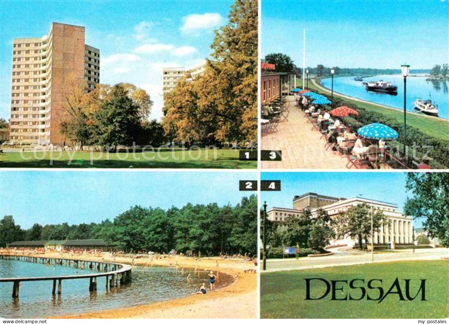 72631851 Dessau-Rosslau Strandbad Adria Stadtpark Restaurant-Kernhaus Elbe Dessa - Dessau