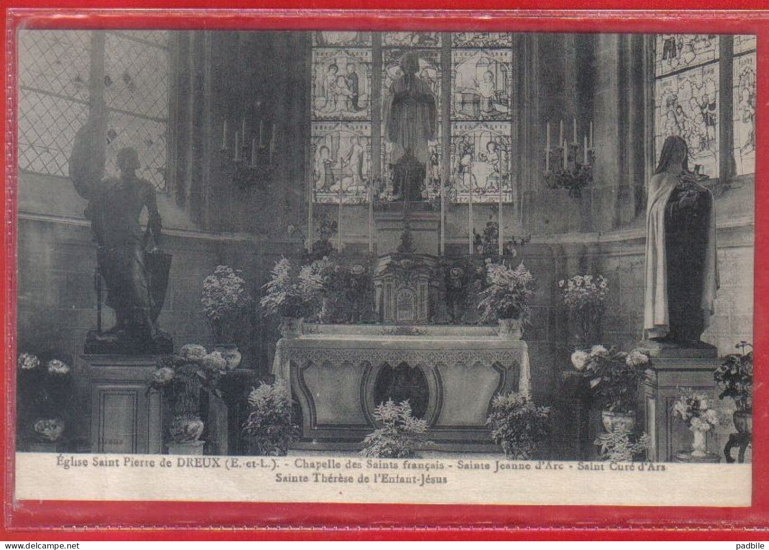 Carte Postale 28. Dreux  Intérieur De L'église    Très Beau Plan - Dreux