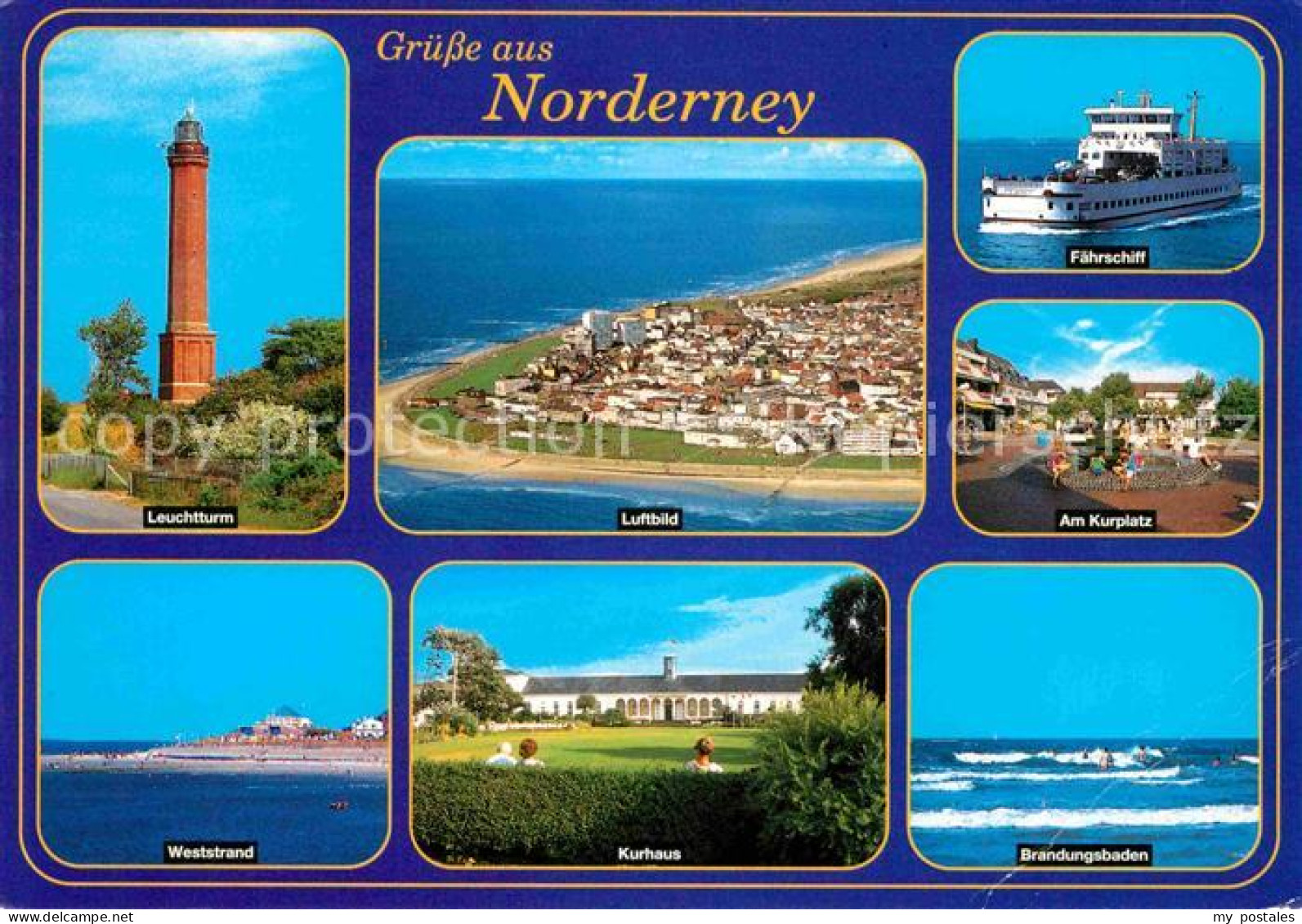 72631825 Norderney Nordseebad Leuchtturm Faehrschiff Fliegeraufnahme Kurplatz Ku - Norderney