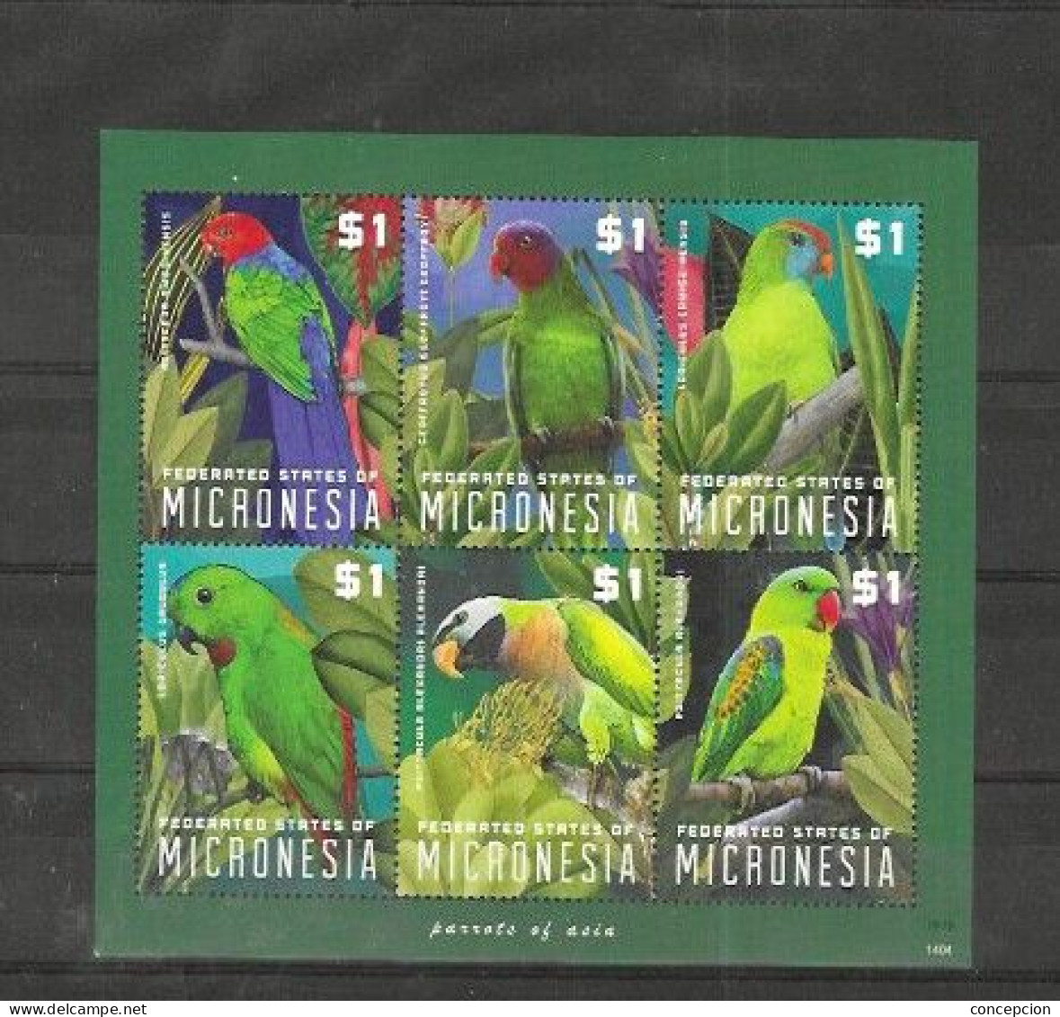 MICRONESIA Nº 2089 AL 2094 - Parrots