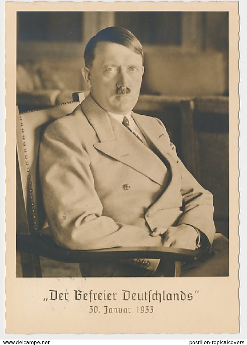 Postcard / Postmark Deutsches Reich / Germany 1938 Adolf Hitler - WO2