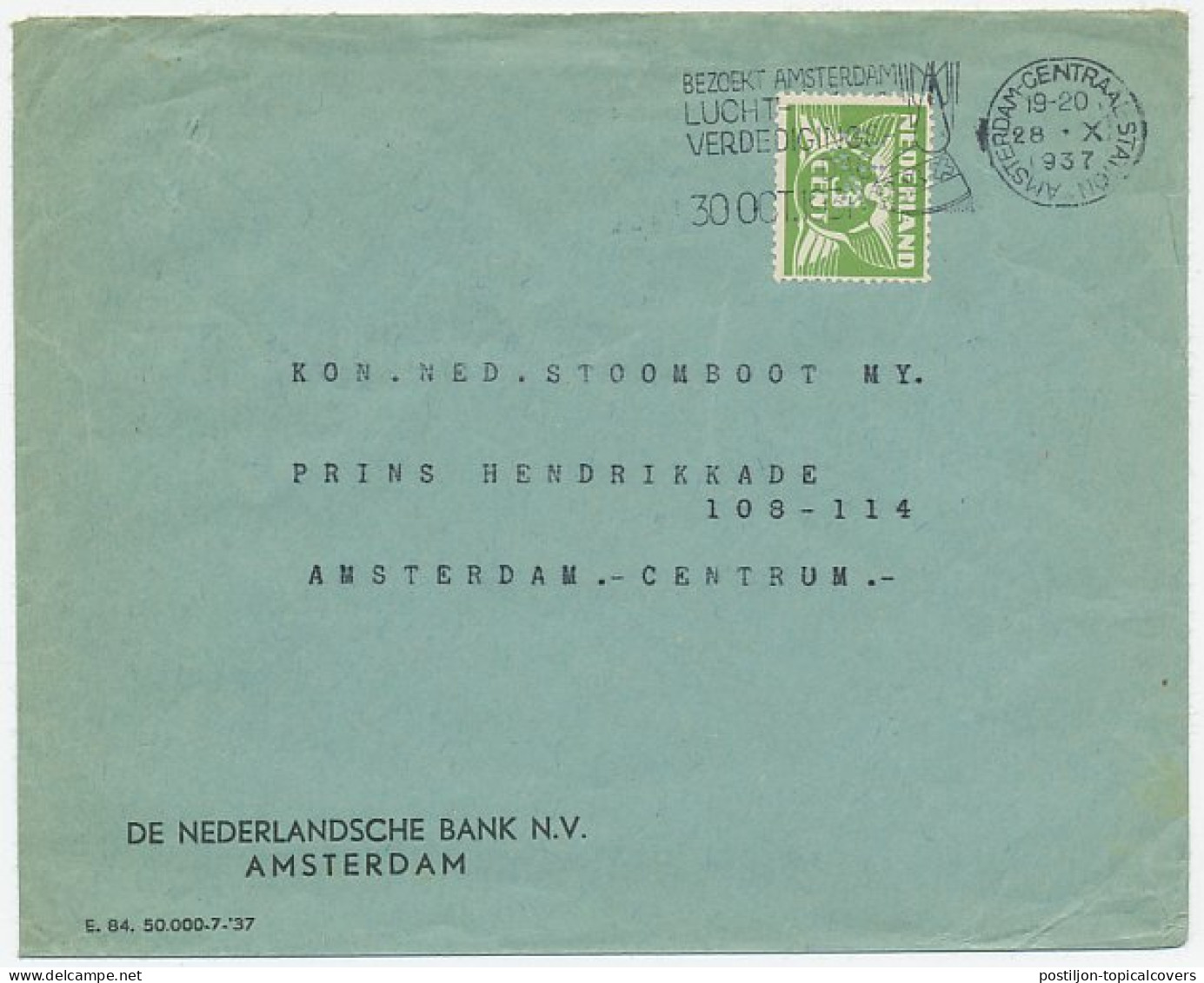 Perfin Verhoeven 456 - NBA - Amsterdam 1937 - Unclassified