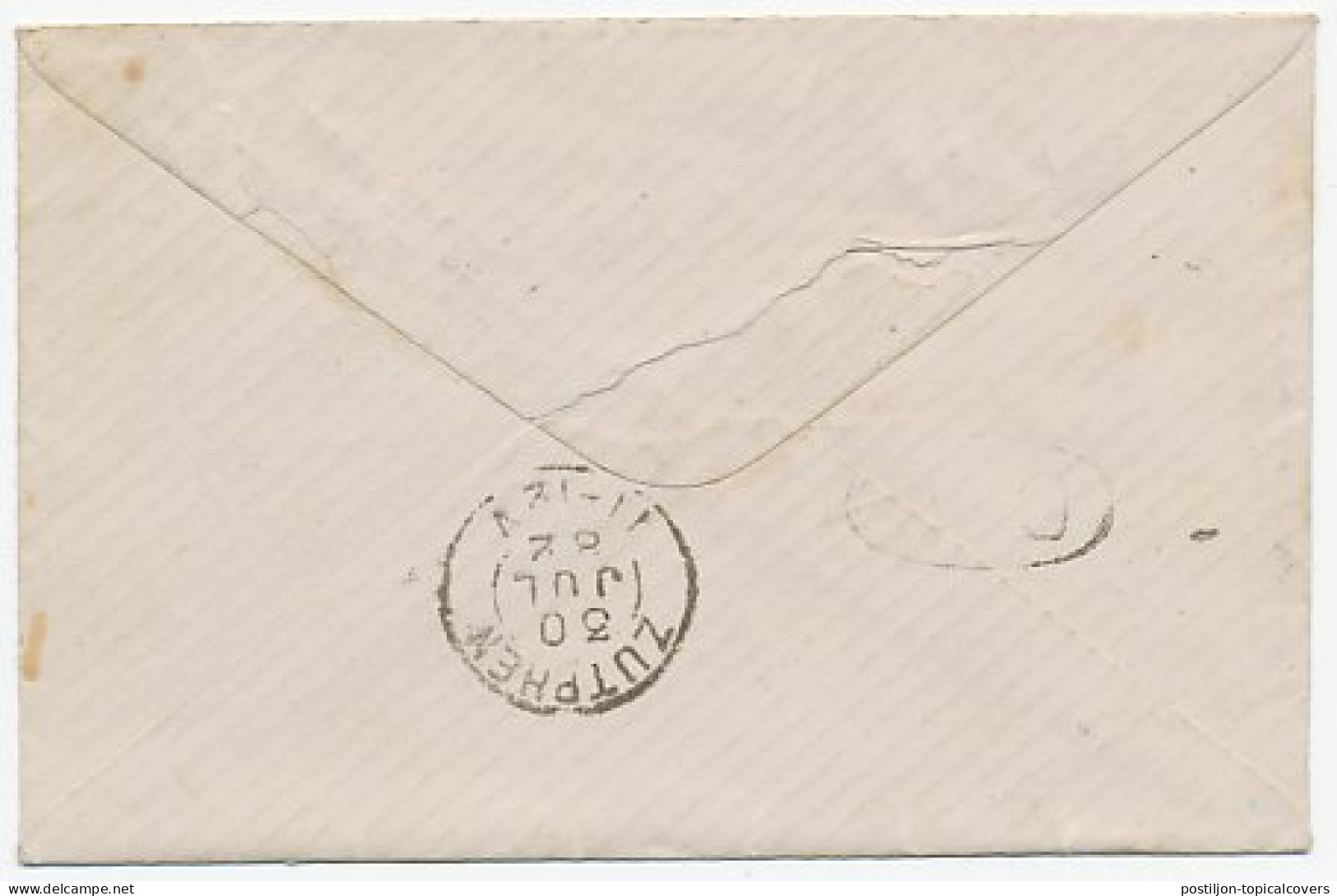 Naamstempel Millingen 1882 - Storia Postale