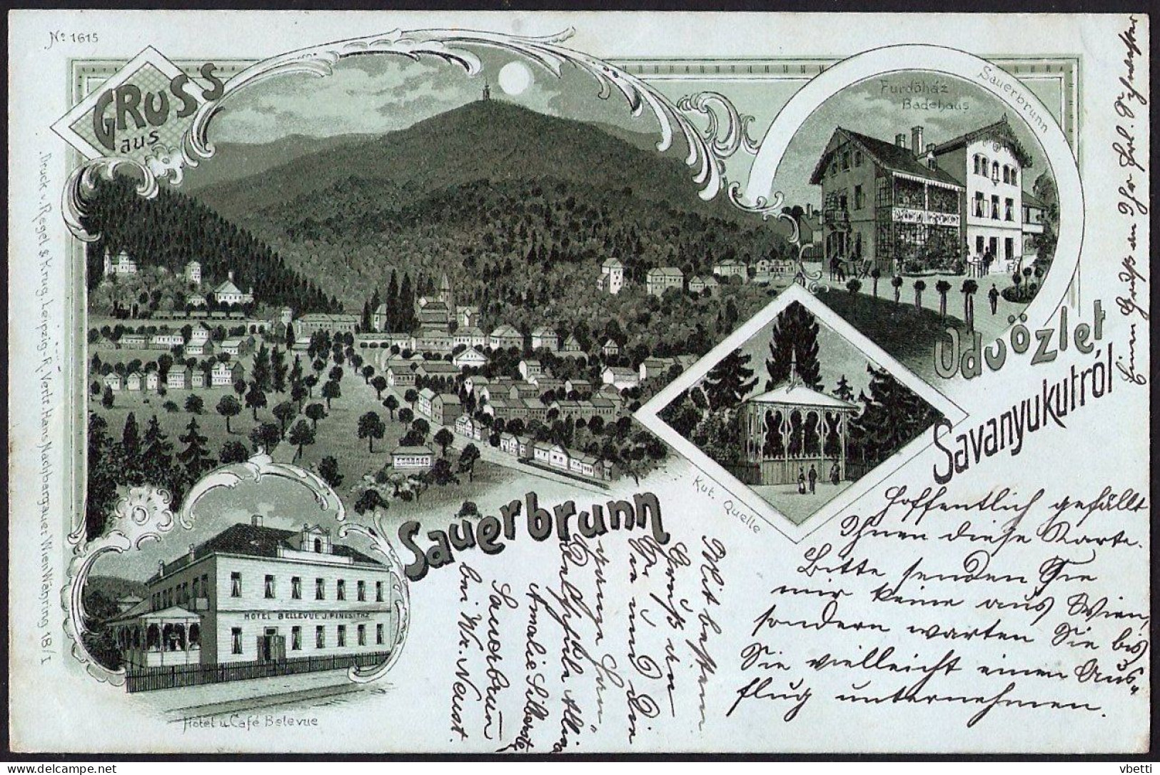 Österreich / Austria: Savanyukut (Bad Sauerbrunn)  1899 - Autres & Non Classés