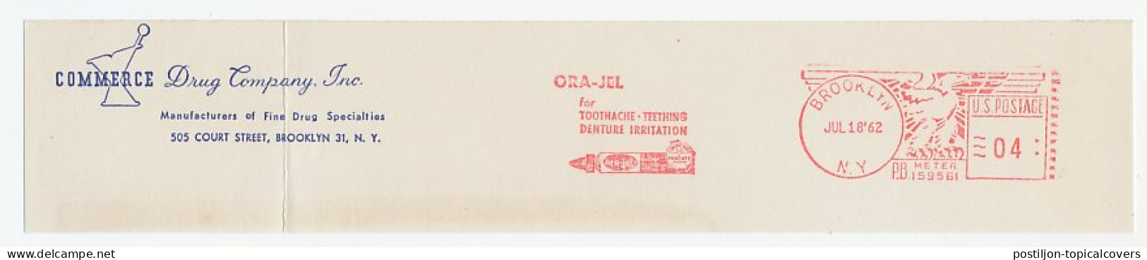 Meter Top Cut USA 1962 Denture Irritation - Ora Jel - Medicine