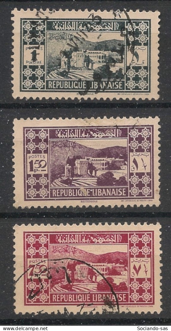 GRAND LIBAN - 1939 - N°YT. 164 à 166 - Série Complète - Oblitéré / Used - Used Stamps