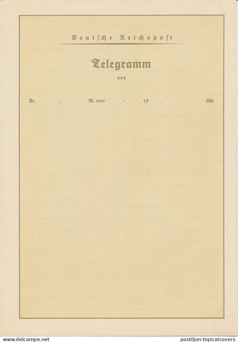 Telegram Germany 1936 - Unused - Schmuckblatt Telegramme Schoolboy - Schoolgirl - Baby - Toys - Doll - Non Classificati