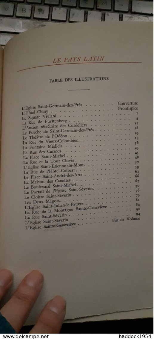 le pays latin esquisses et paysages parisiens PAUL JARRY barry et ses fils 1947