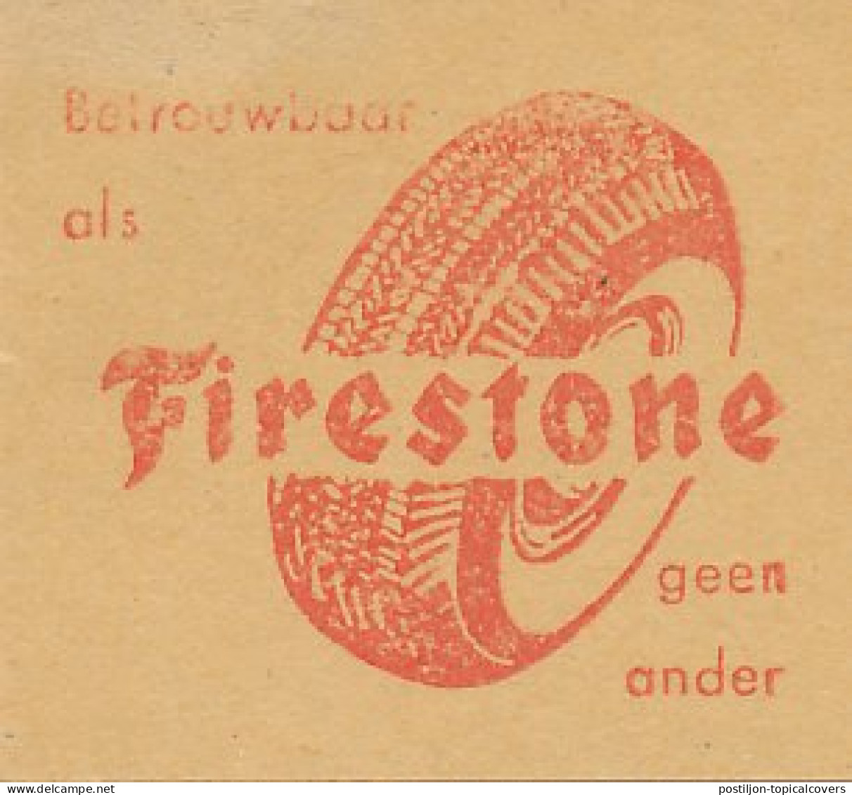 Meter Cut Netherlands 1967 Tire - Firestone - Non Classés