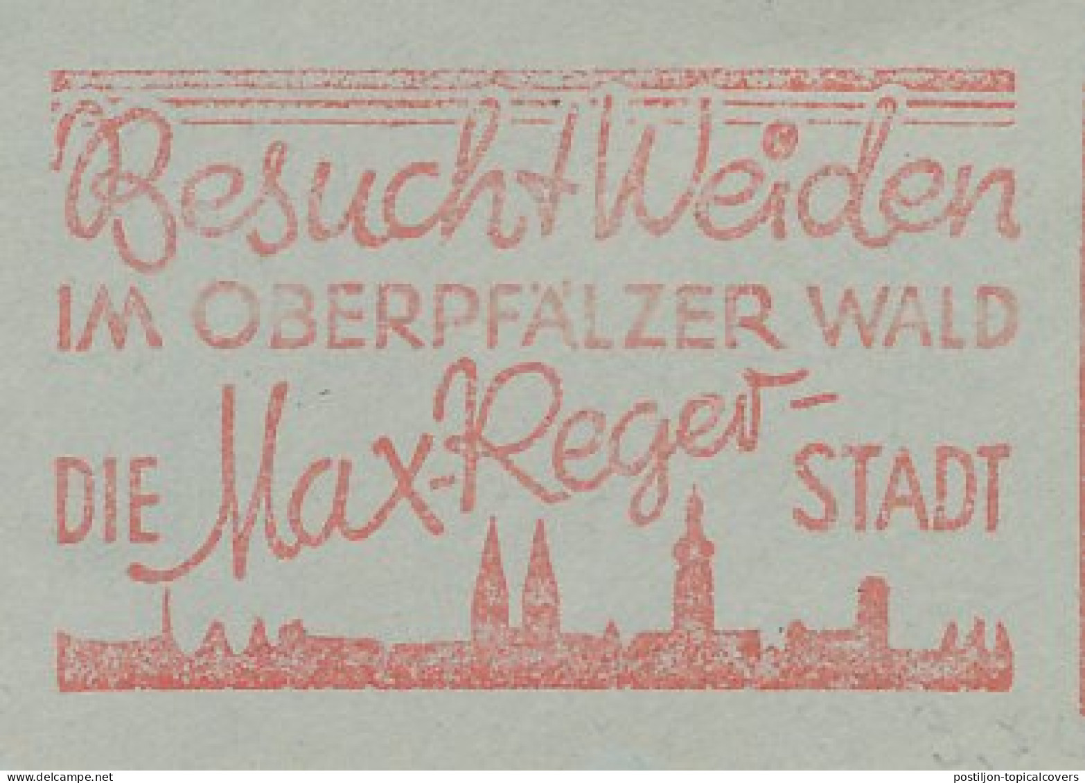 Meter Cut Germany 1963 Max Reger - Composer - Music