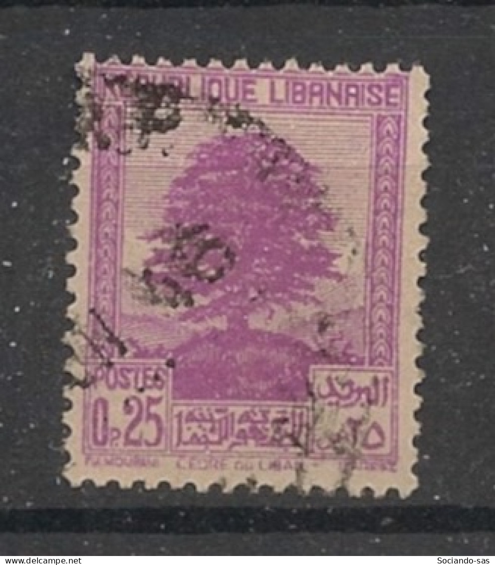 GRAND LIBAN - 1940 - N°YT. 168 - Cèdre 0pi25 Lilas - Oblitéré / Used - Gebraucht