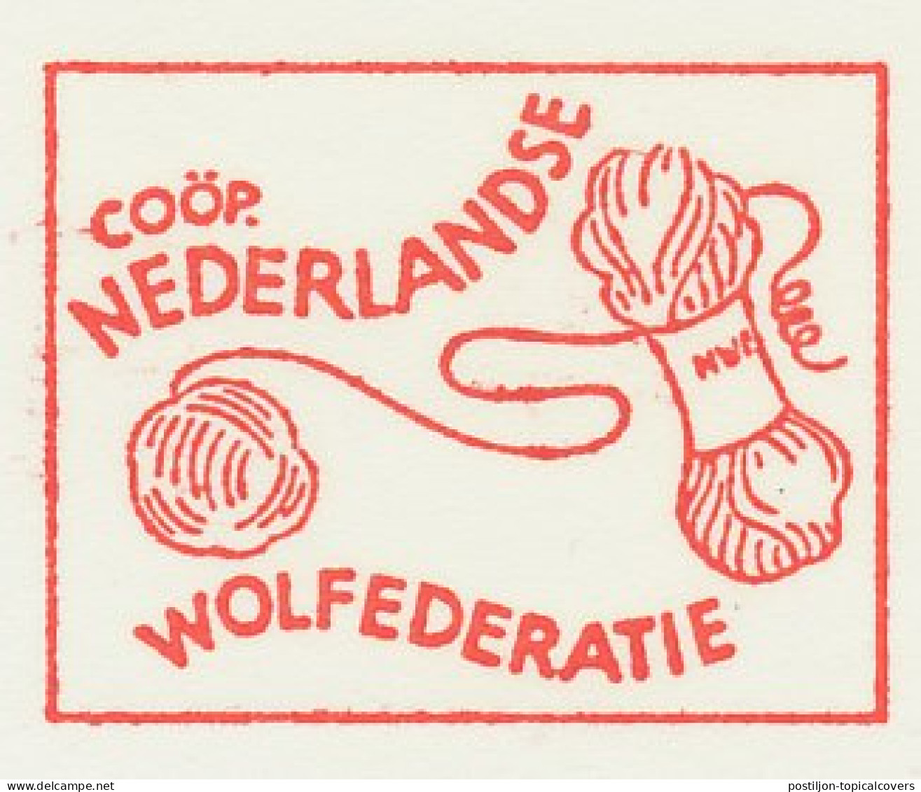 Proof / Test Meter Strip Netherlands 1968 Wool Federation - Textiel