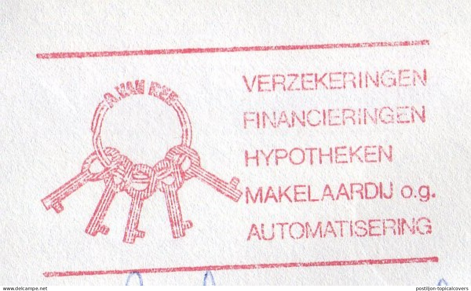 Meter Cover Netherlands 1986 Keys - Non Classés