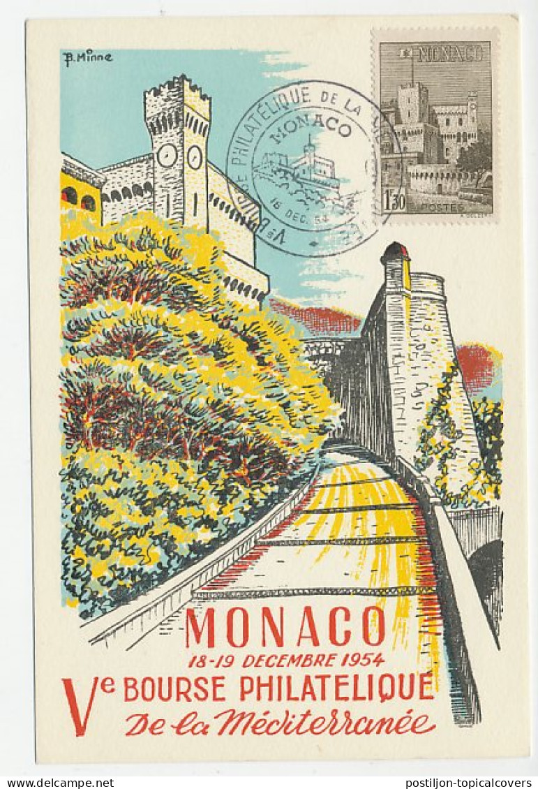 Maximum Card Monaco 1954 The Palace - Châteaux