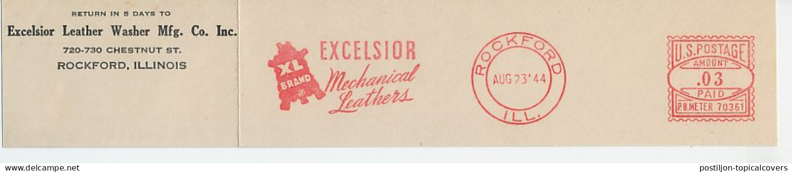 Meter Top Cut USA 1944 Mechanical Leather - Excelsior - Unclassified
