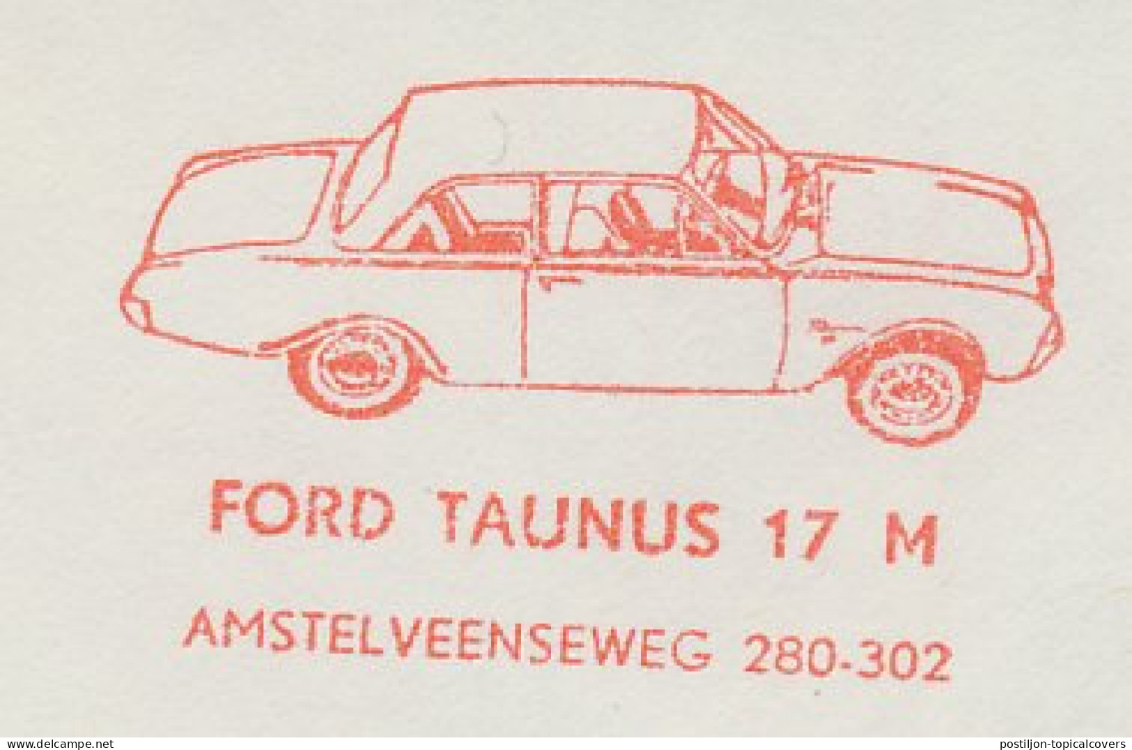 Meter Cut Netherlands 1963 Car - Ford Taunus 17 M - Voitures