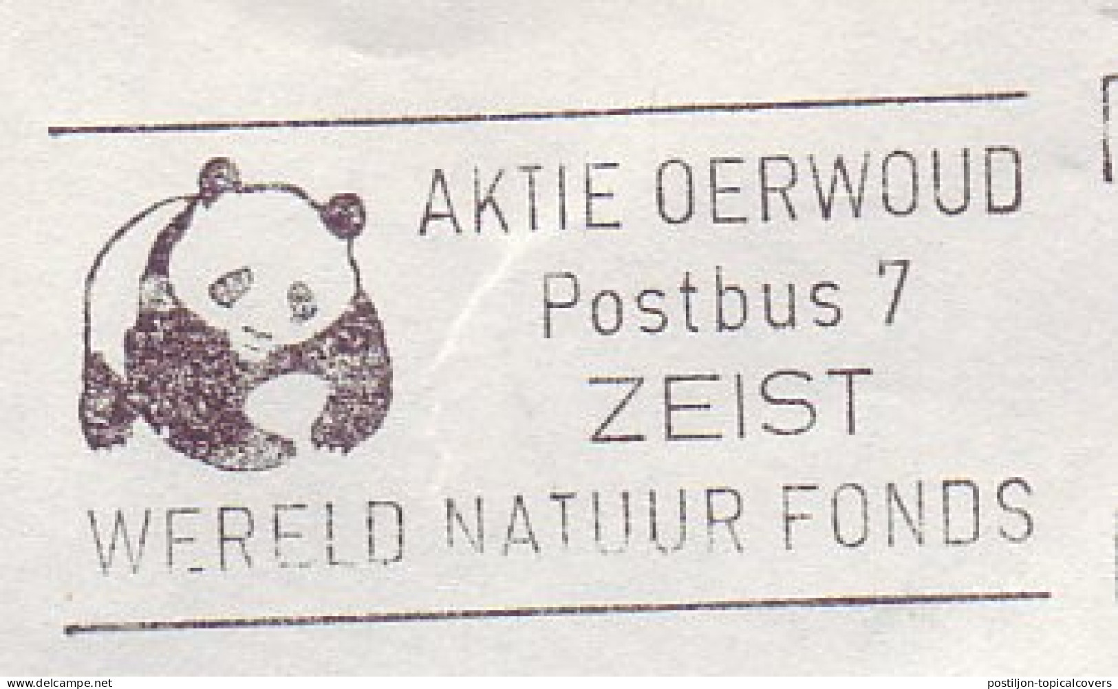 Cover / Postmark Netherlands 1975 Panda Bear - Autres & Non Classés