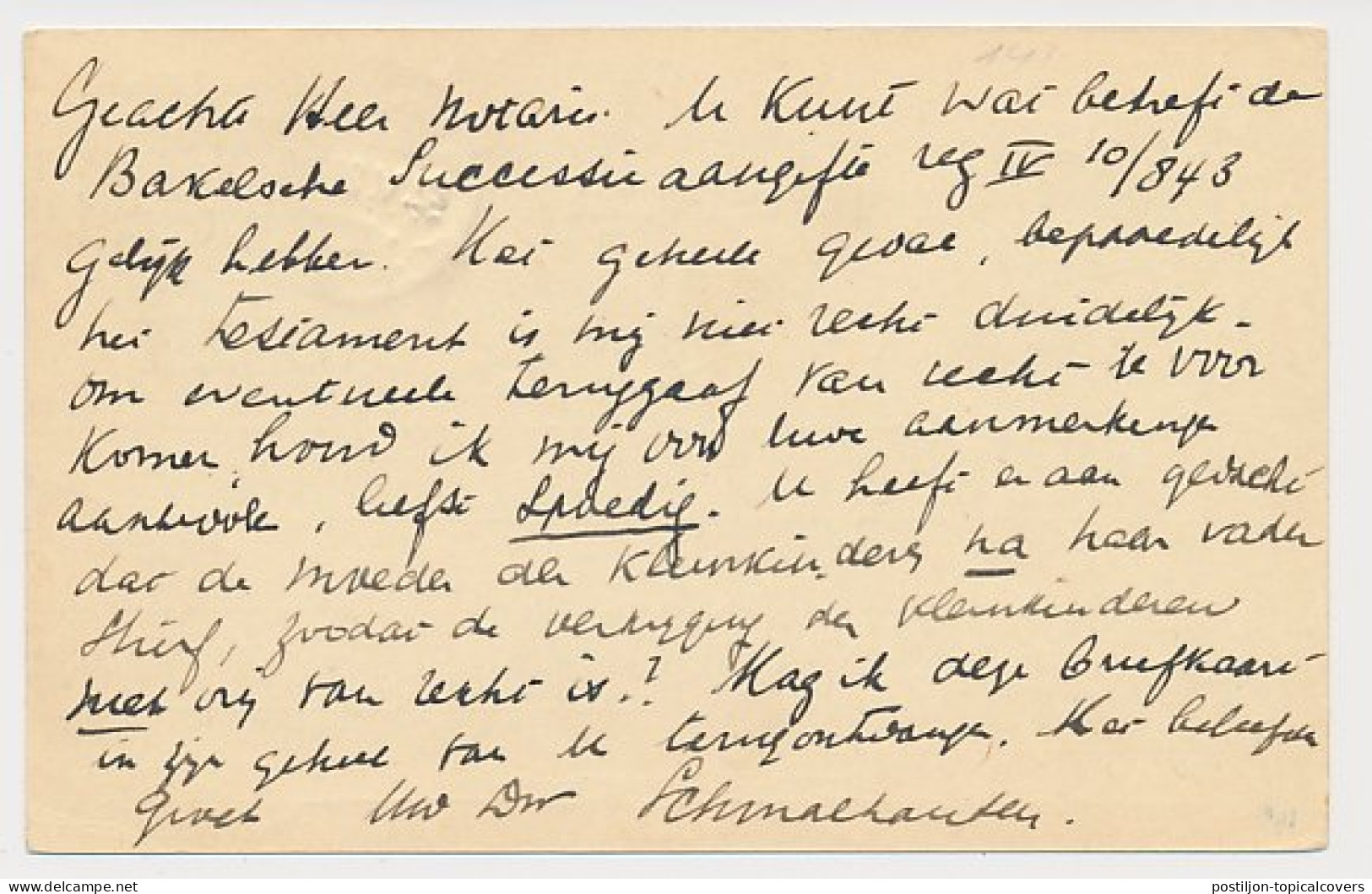 Briefkaart G. 183 II Helmond - Gemert 1922 - Entiers Postaux