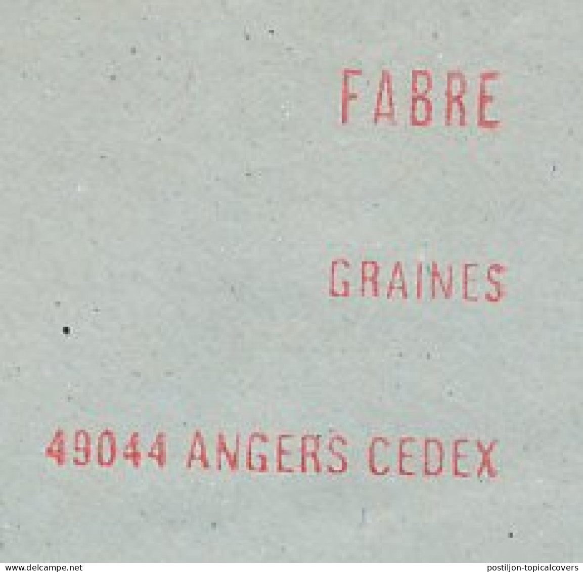 Illustrated Meter Cover France 1974 Seeds - Sower - Agriculture
