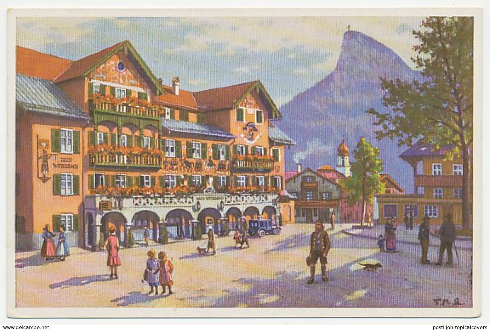 Postal Stationery Germany 1930 House Wittelsbach - Dog - Passion Play Oberammergau - Familles Royales
