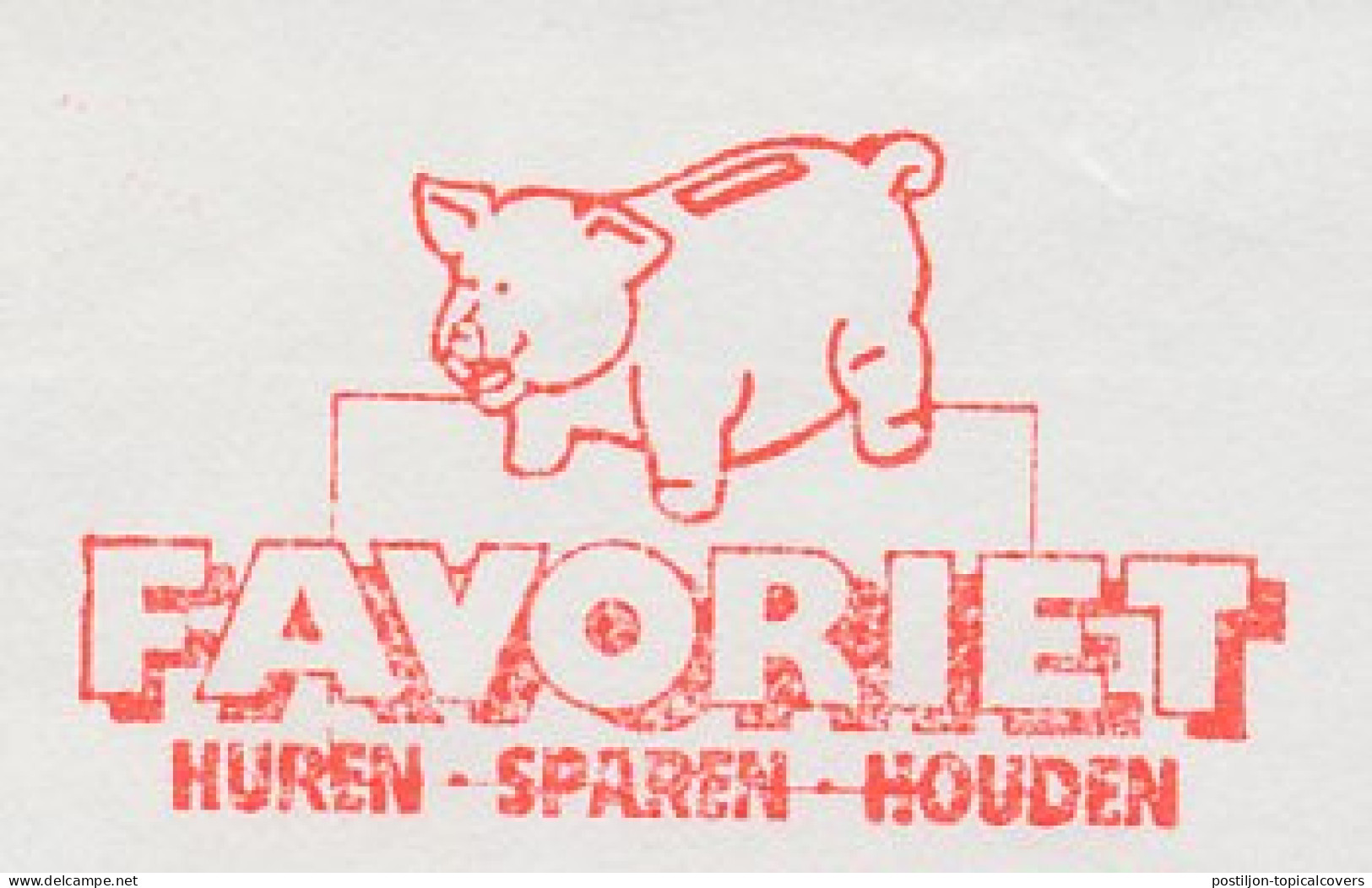 Meter Cut Netherlands 1989 Piggy Bank - Non Classés