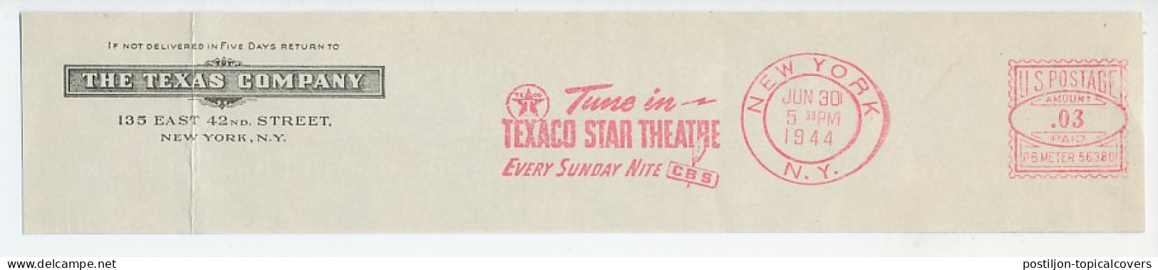 Meter Top Cut USA 1944 Texaco Star Theatre - CBS - Ohne Zuordnung