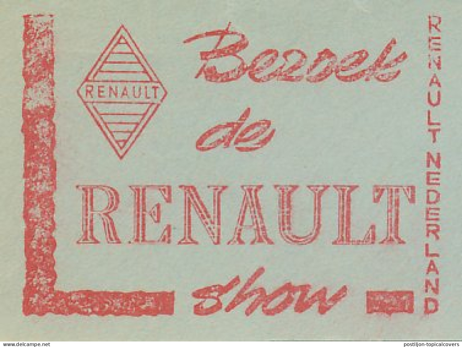 Meter Cut Netherlands 1959 Car - Renault - Auto's