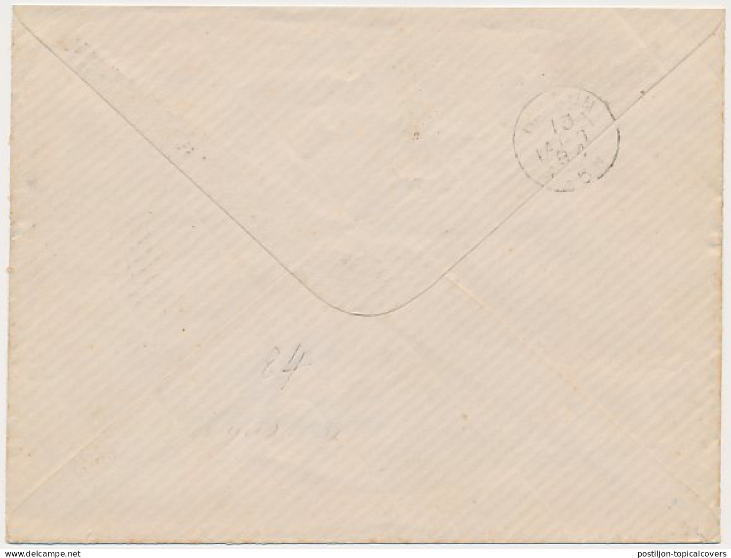 Trein Haltestempel Brummen 1884 - Lettres & Documents