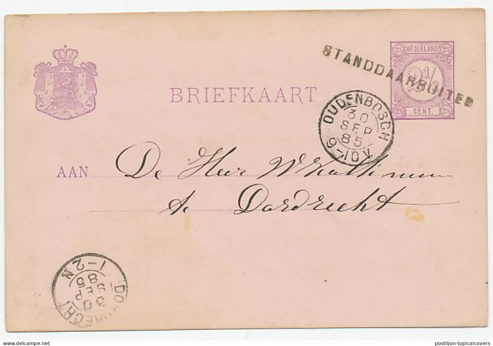 Naamstempel Standdaarbuiten 1885 - Covers & Documents