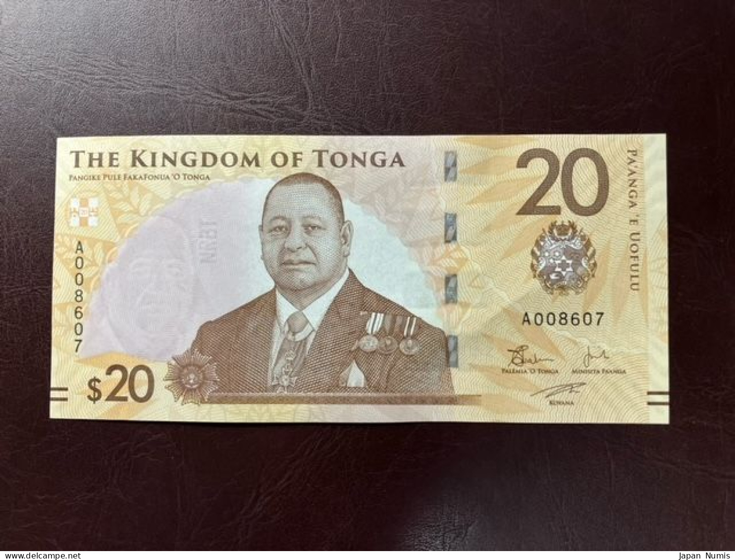 Tonga 20 Pa'anga 2023 P-W53 AUNC+/UNC- - Tonga